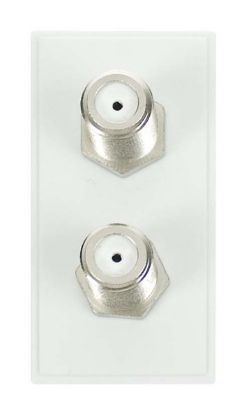 MM406WH  New Media Twin Female Satellite Module (F to F)